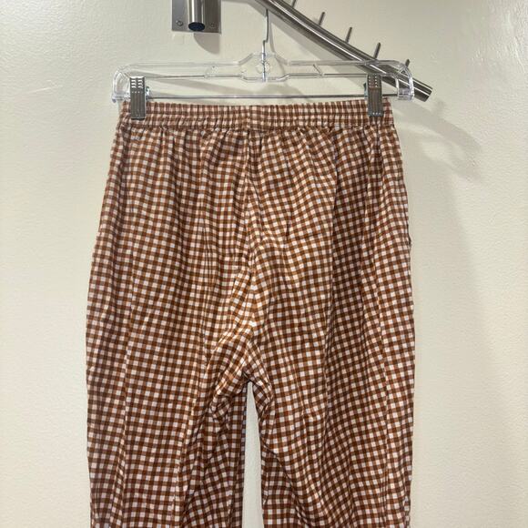 niū Checkered Pants – Size Small – Brown & White Gingham | Made in Italy - Picture 11 of 15